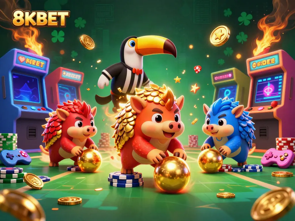 8KBET trò chơi trực tuyến với cặp tê tê đấu sức trong thế giới casino sống động