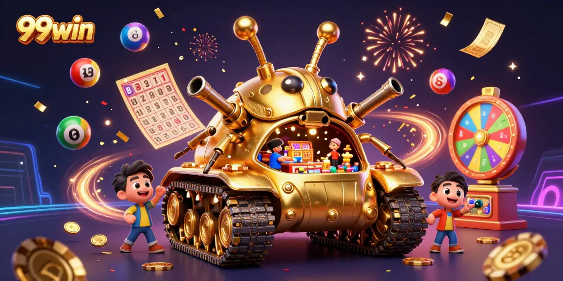 Engage with the 99win casino adventure inside a golden beetle tank filled with excitement.