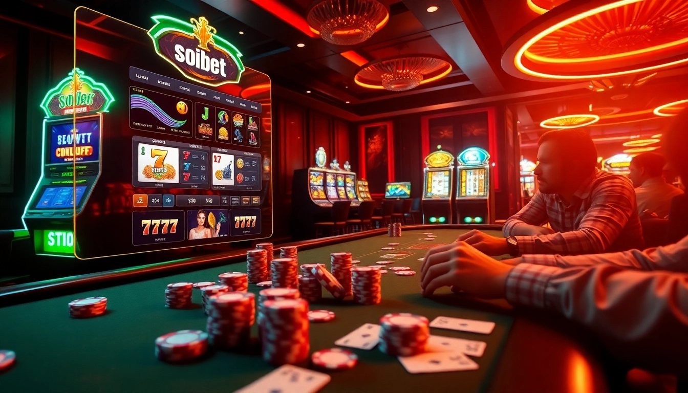 Engage in thrilling online gambling at เว็บตรง soibet with luxury poker tables and vibrant casino games.