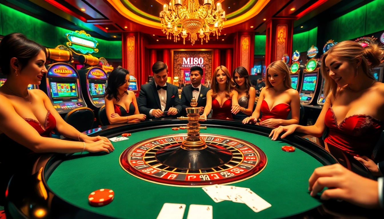 Experience thrilling gameplay at MM88 KJC casino with vibrant tables and excited players.