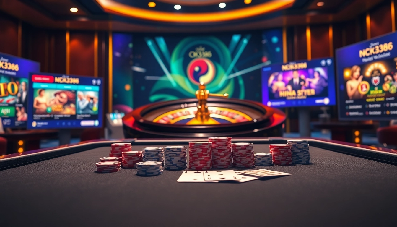 Experience the excitement of gambling at Nhà Cái OK8386 with vibrant casino setups and lively betting actions.