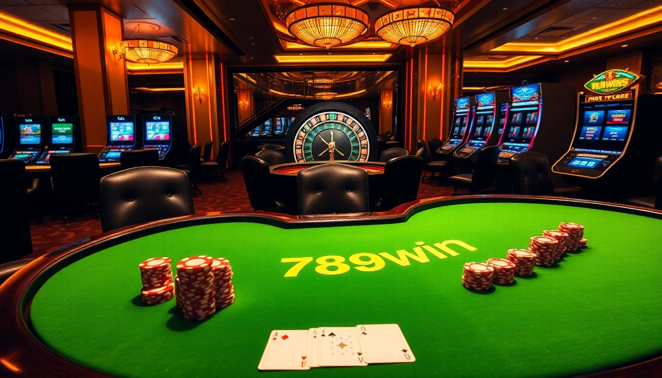 Players placing strategic bets and stacking chips at nhà cái 789win poker table in a luxurious casino setting