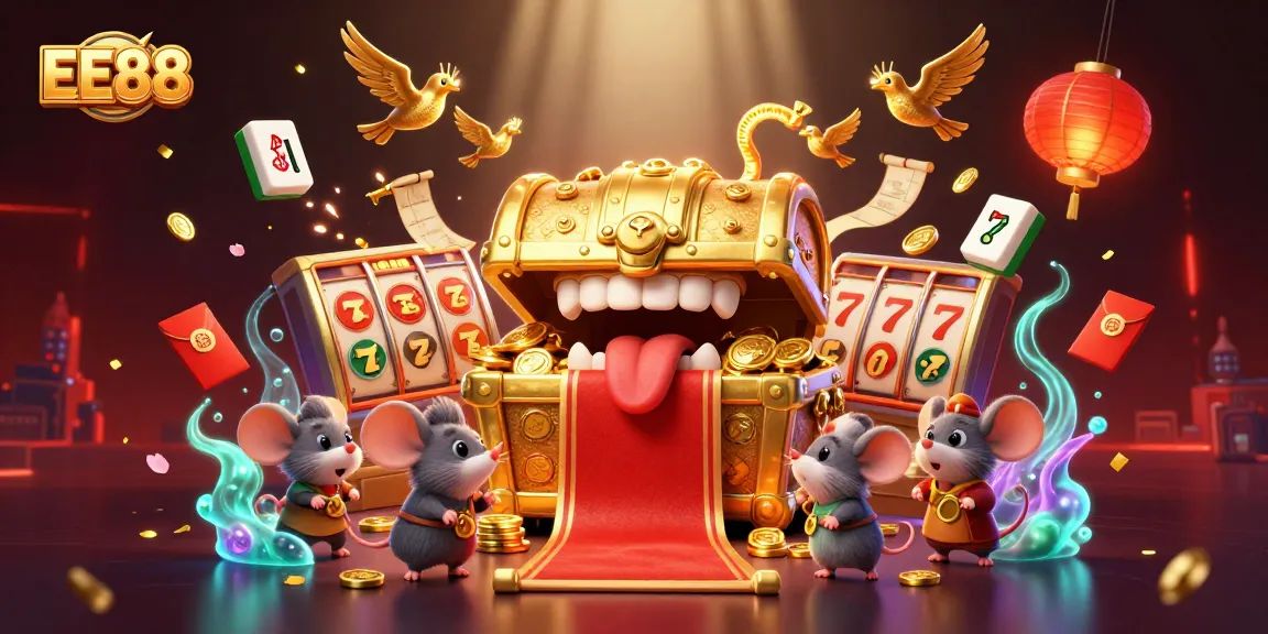 Experience EE88's thrilling jackpot adventure with vibrant casino elements and rich details.