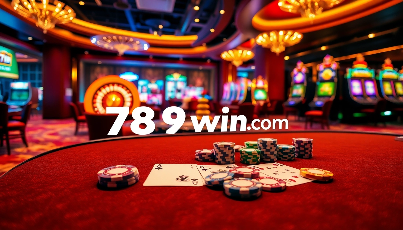 Experience the excitement of winning at 789win .com with a vibrant casino gaming scene featuring poker and roulette.