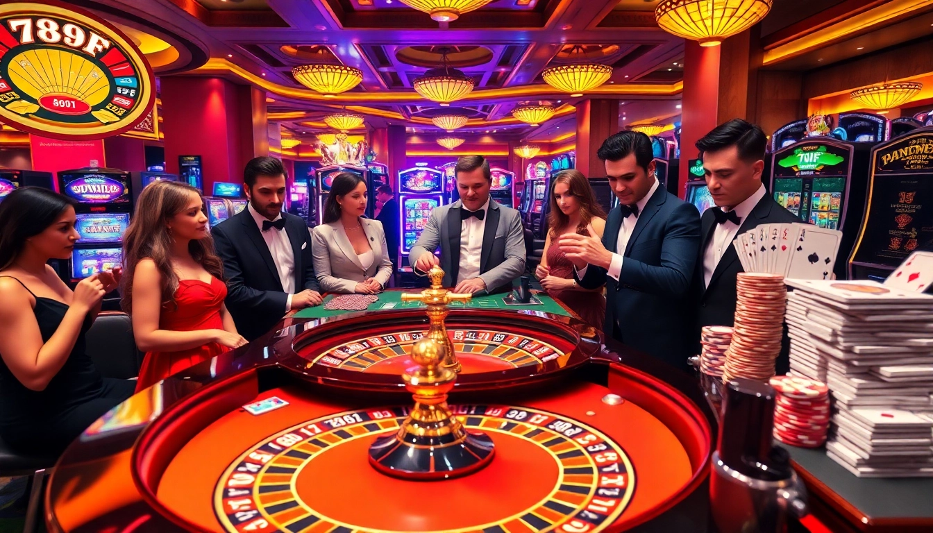 Experience the thrill of luxury gambling at 789F with vibrant casino visuals.