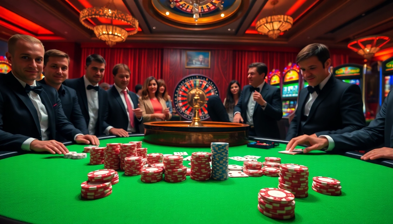 Play exciting casino games at https://cm88seo.com/ with luxury poker tables and vibrant slot machines.