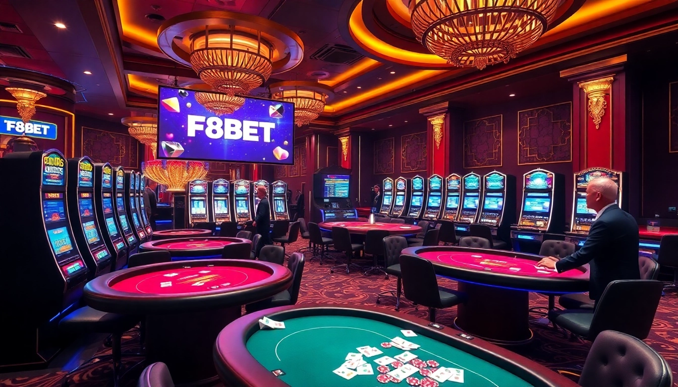 Experience excitement at https://f8bet.net.in/ with vibrant online gambling elements and a luxurious casino atmosphere.