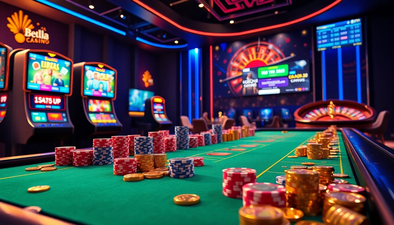 Experience the excitement of online gaming at 88xx.co.com with vibrant casino tables and slot machines.