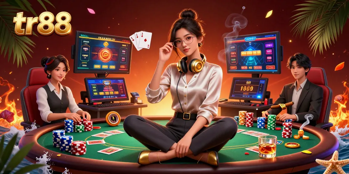 Experience the thrill at tr88 with captivating casino games alongside stylish players.