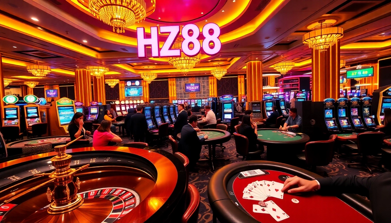 Experience the thrill of winning at HZ88, with vibrant casino games and exciting betting opportunities.