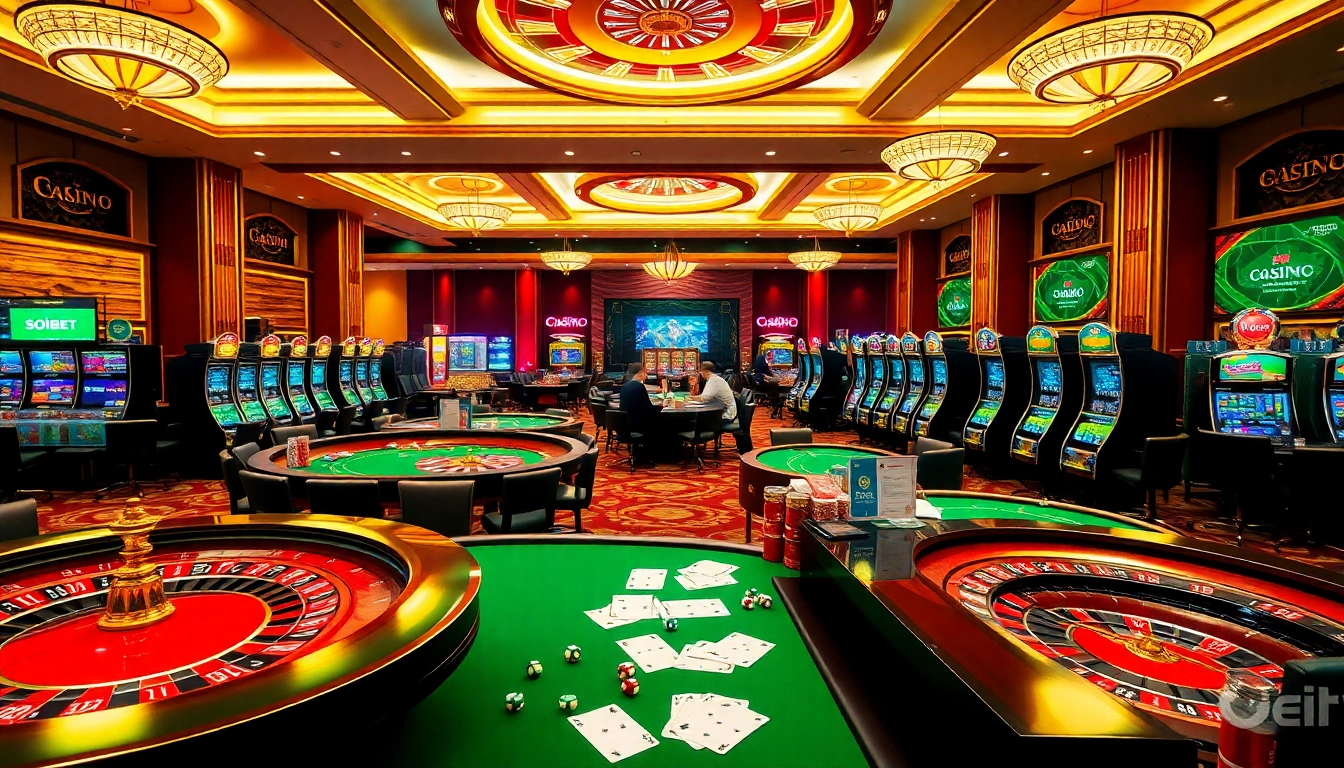 Engage with เว็บตรง soibet in a vibrant casino scene featuring thrilling games and vibrant interfaces.