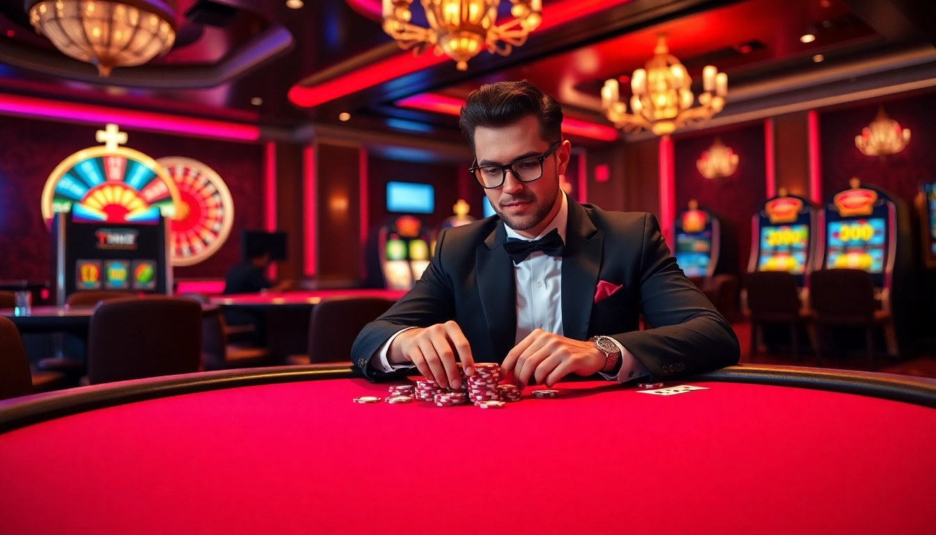 Experience exciting gameplay at TWIN68 with engaging poker action and a vibrant casino environment.
