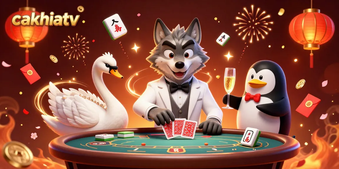 Cakhiatv captures the essence of high-stakes baccarat in an immersive cartoon atmosphere.