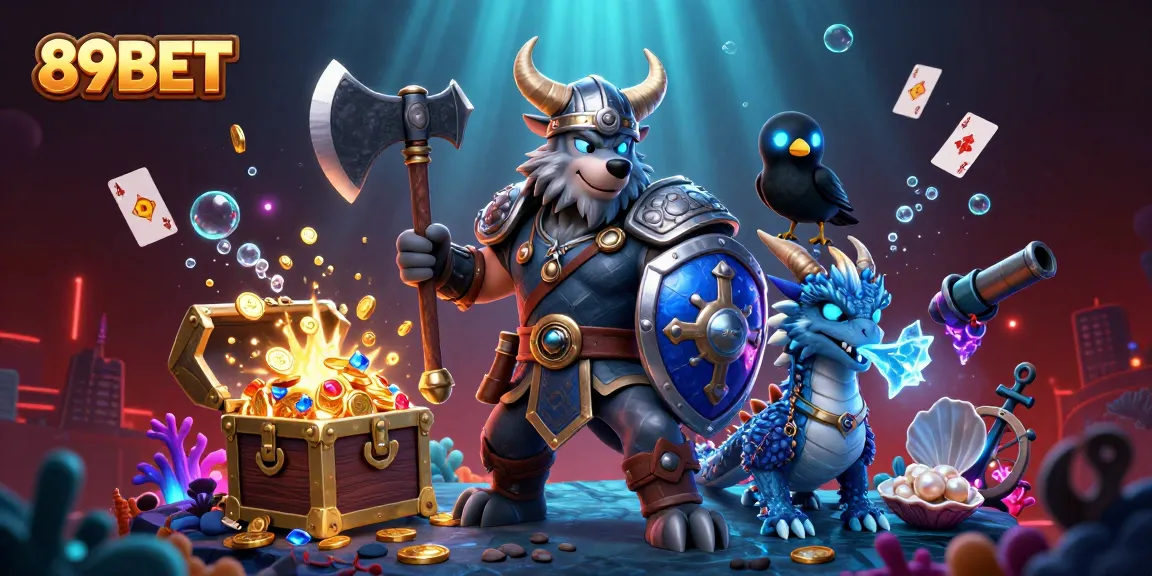 Experience thrilling gameplay at 89BET with vibrant casino elements and engaging characters.