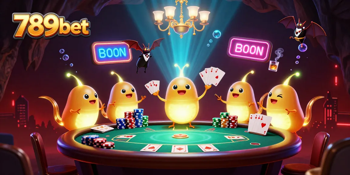 Experience the thrilling action at 789bet with glowing animated characters illuminating a vibrant casino scene.