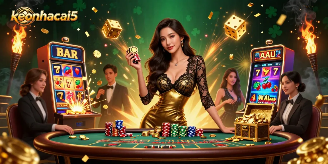 Experience the thrill of winning at keonhacai5 with elite casino betting and vibrant gaming atmosphere.