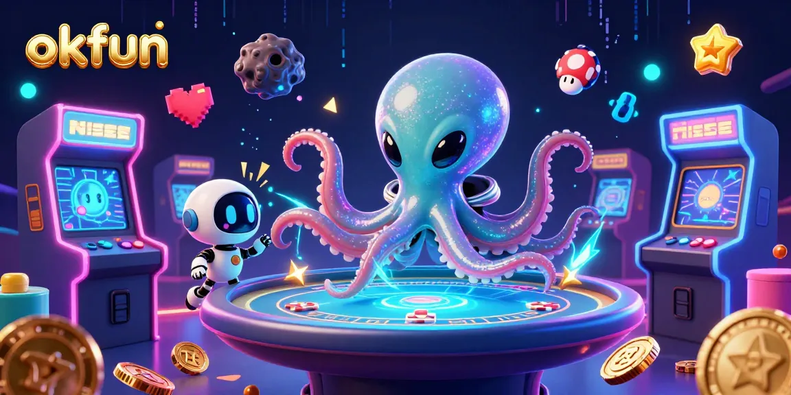 Play exciting poker at okfun with a lively alien octopus and robot companion!