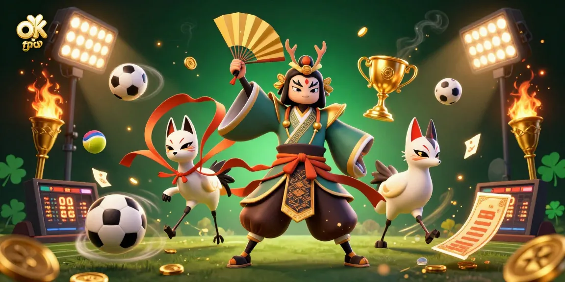 Experience thrilling betting action with okfun, featuring dynamic sports elements and enchanting characters.