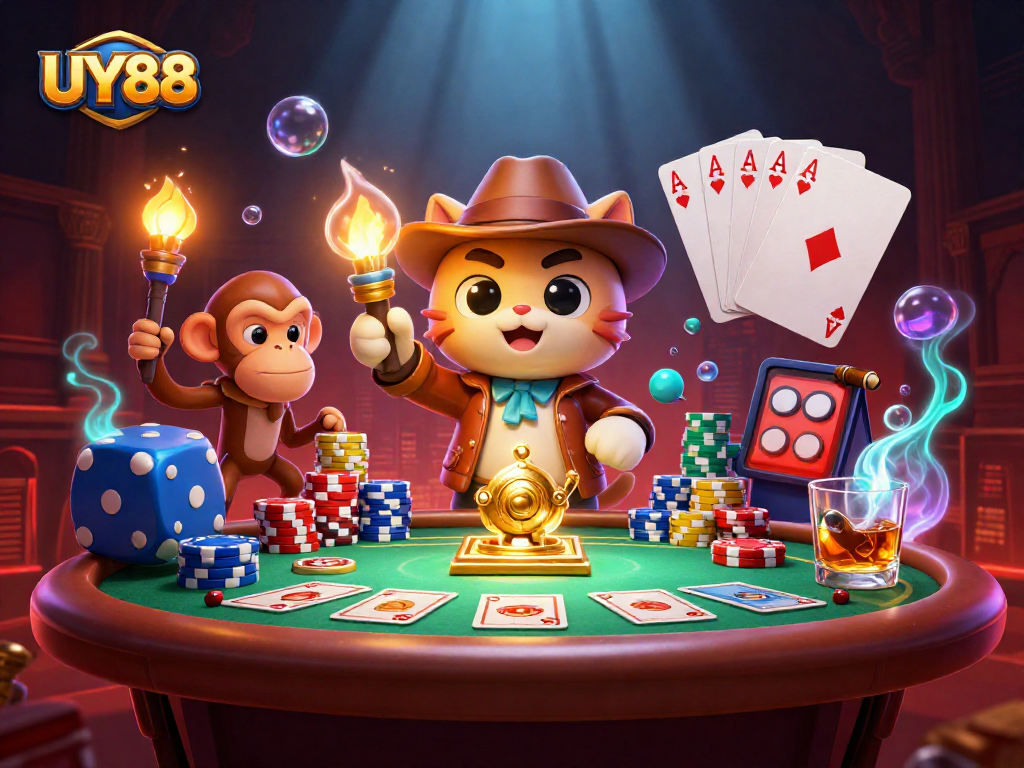Explore the exciting world of UY88 casino games, where adventure meets thrill in vibrant 3D.