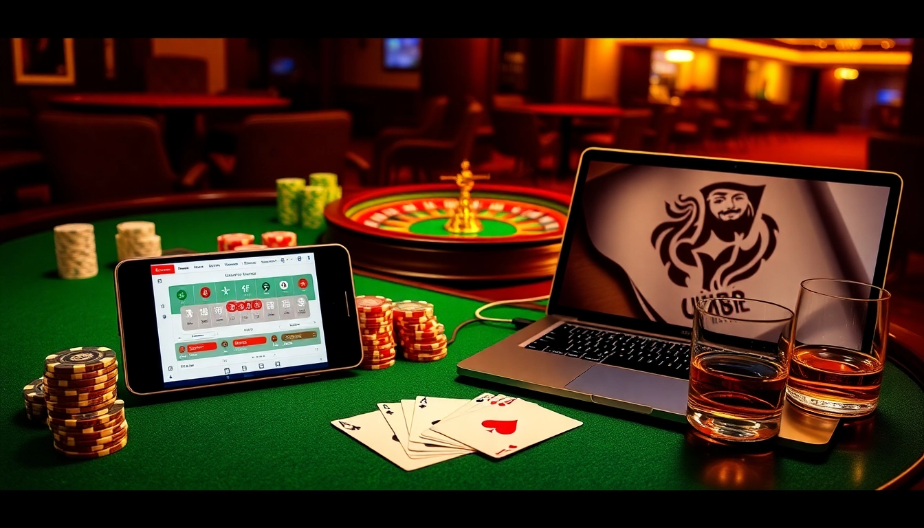 Experience the excitement of UU88 in a luxurious casino setting with roulette and poker.