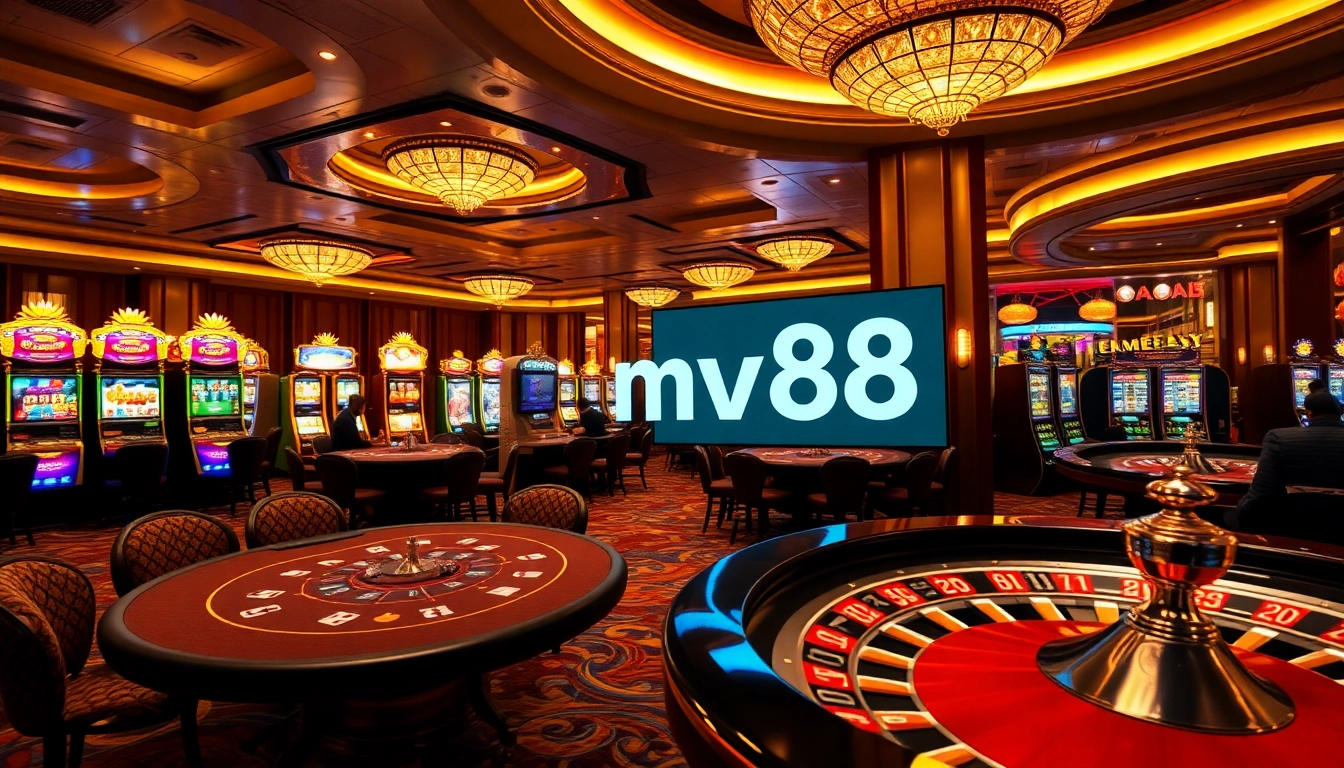 Experience the thrill of mv88 at a vibrant casino featuring poker, slots, and roulette in an exciting atmosphere.