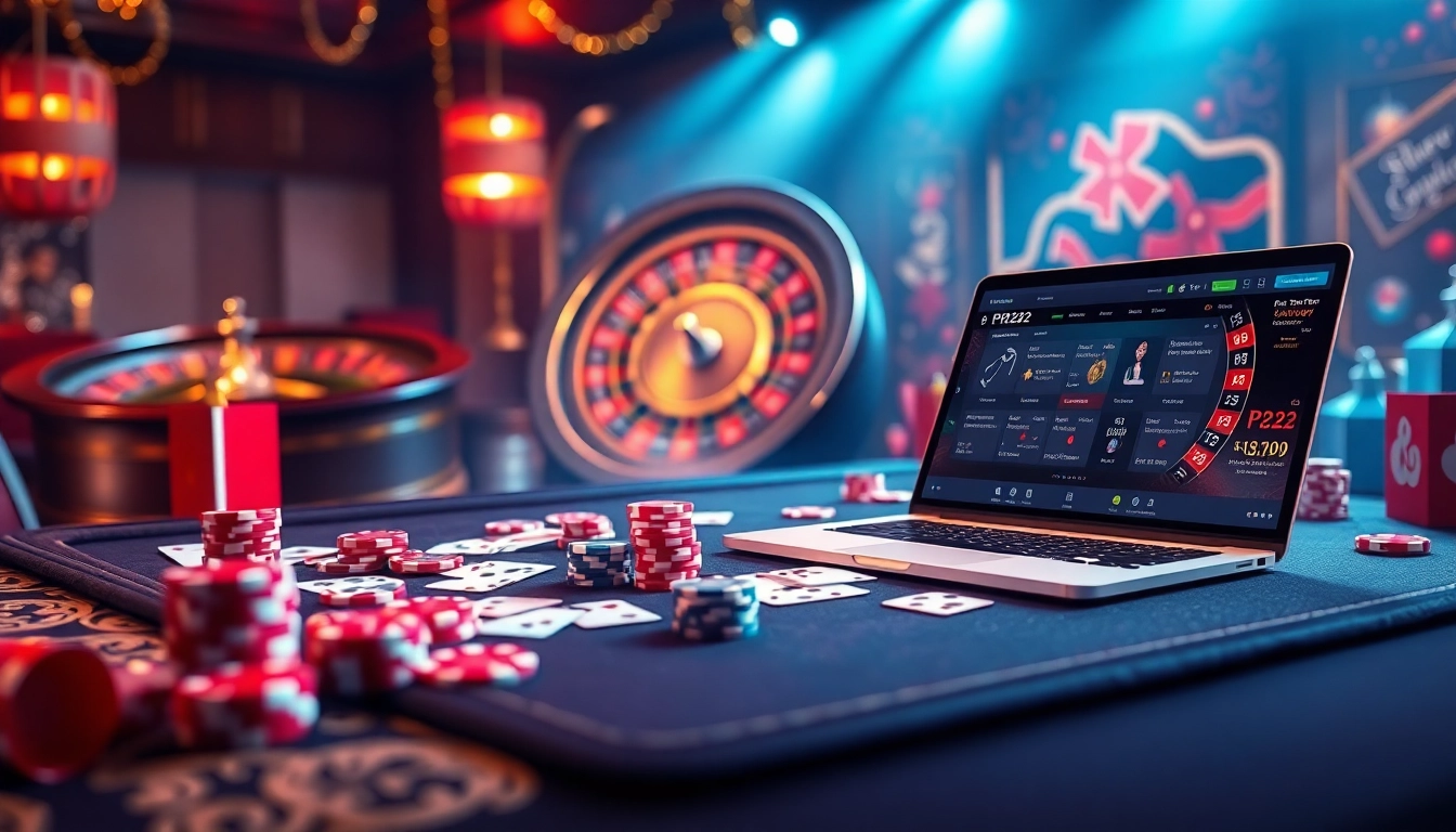 Experience thrilling online gaming at PH222 com with vibrant casino elements and excitement.