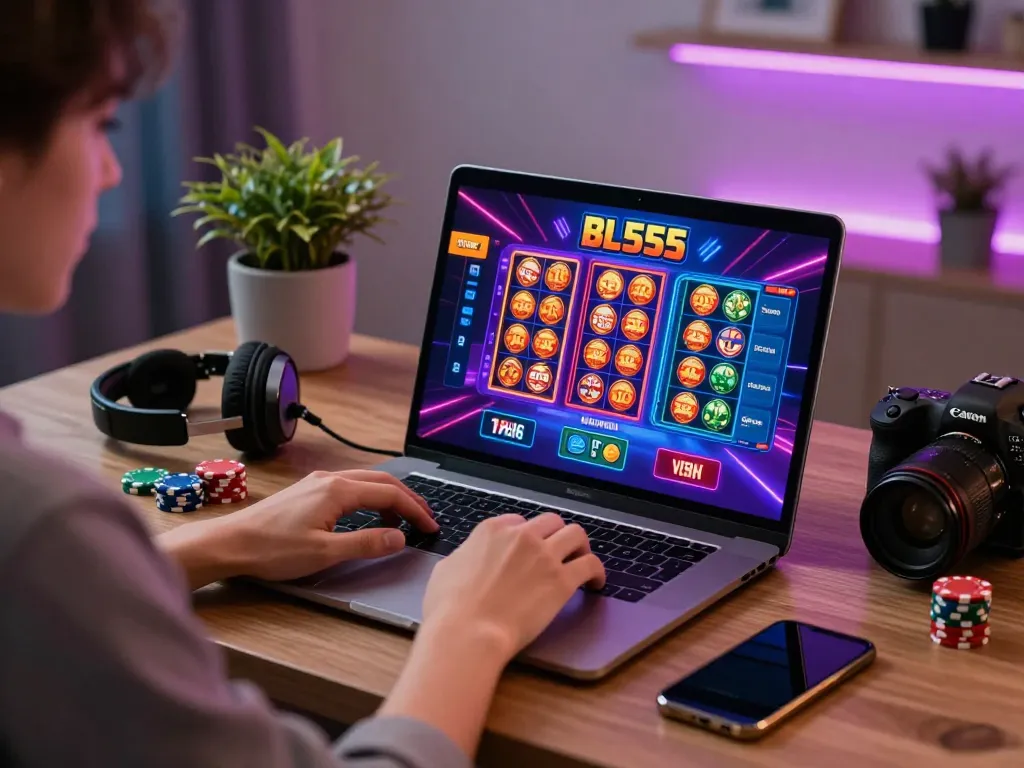 BL555 online gambling user experience showcasing vibrant gaming engagement and sleek technology.