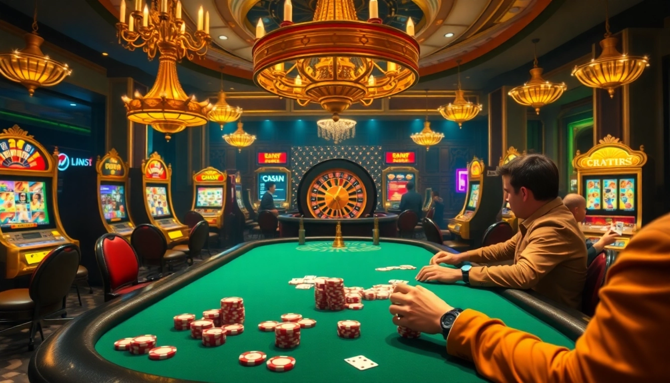 Experience the thrill of jl55 as poker chips and cards clash at a luxurious casino table.