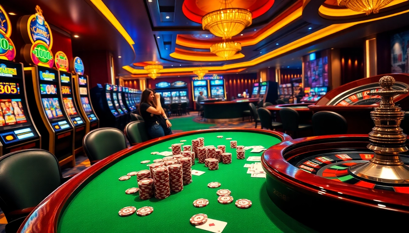 Players engaging at the poker table while enjoying the thrilling atmosphere of az888 casino.