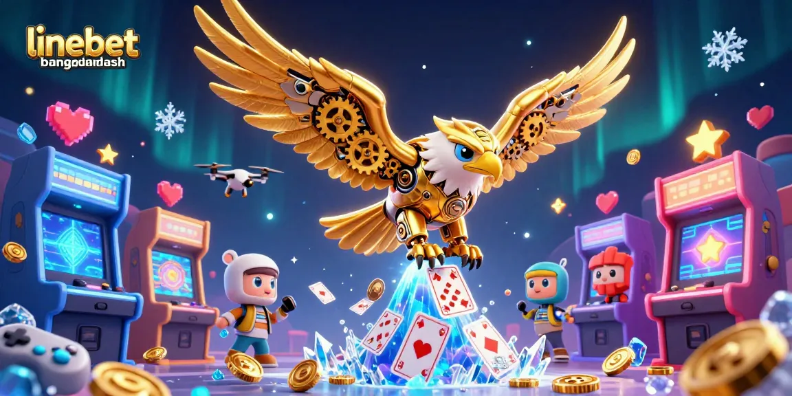 Engage with linebetbangladesh's thrilling 3D casino experience featuring dynamic game elements and vibrant character action.