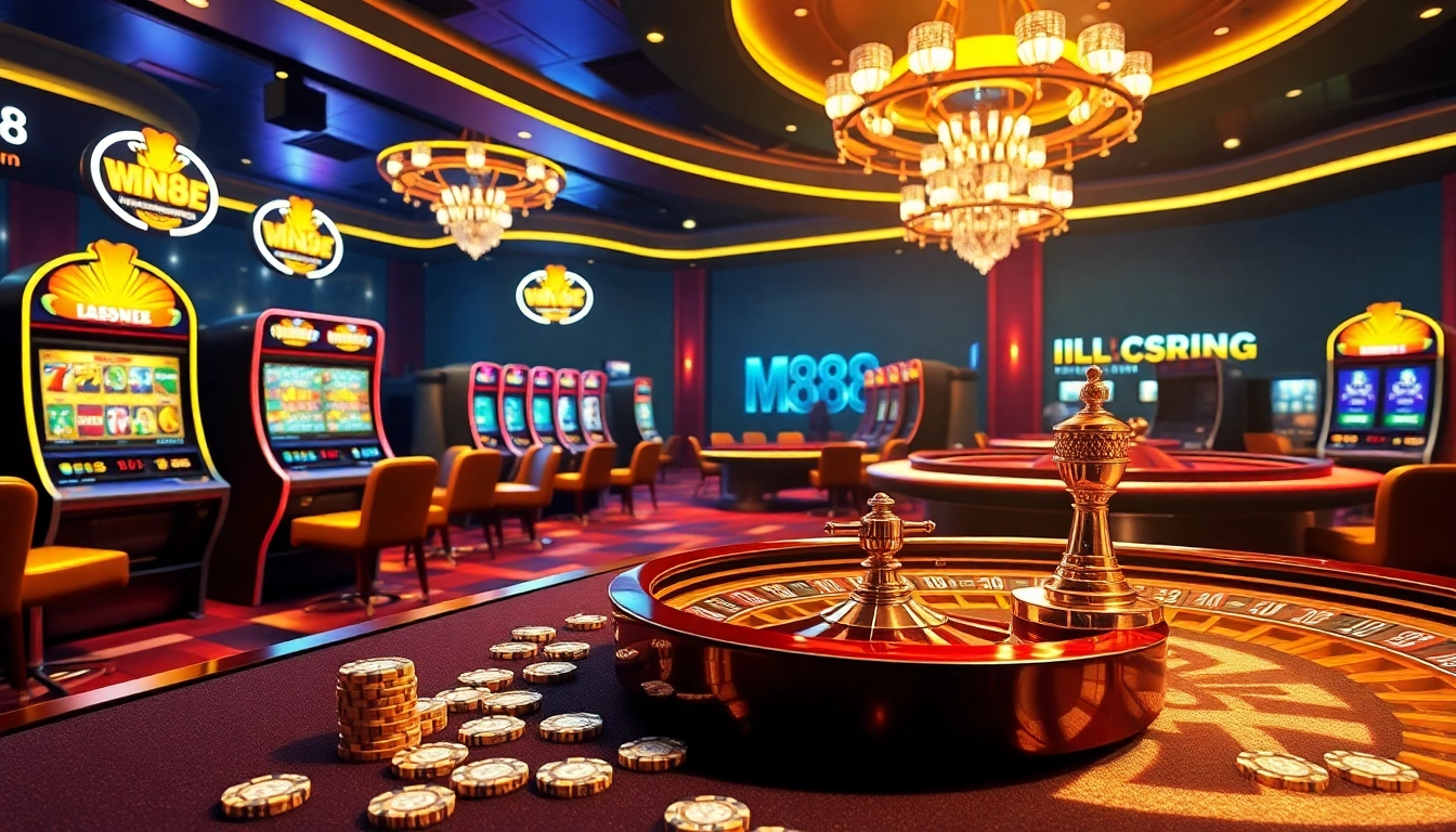 mm88 đăng nhập on a luxurious casino interface showcasing excitement and strategic gambling.