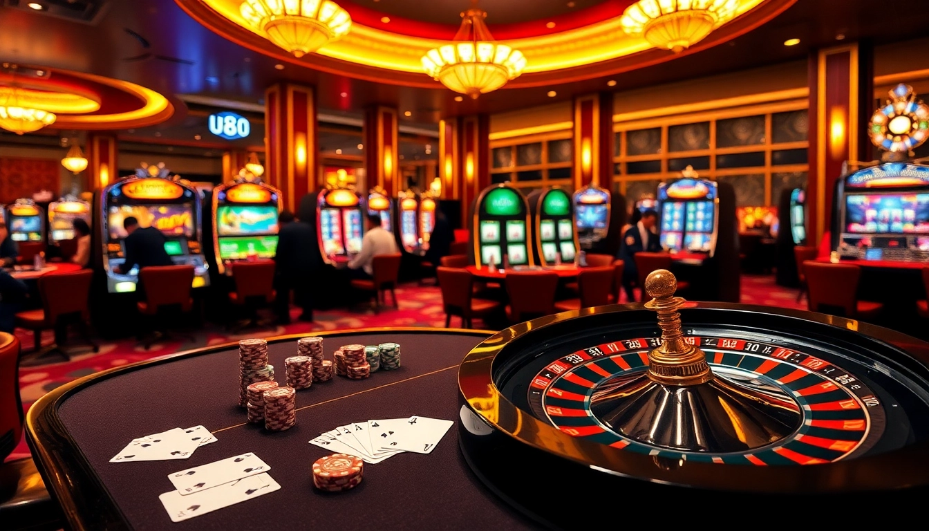 Players engaging in popular games at u888u.to's vibrant casino environment.