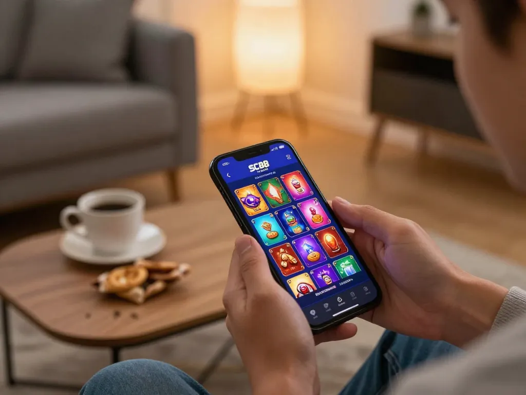 Engage with the SC88 Link app for seamless online gaming experience at home.