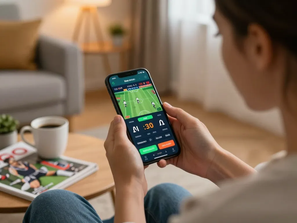 Betting on Go88 app for live sports, showcasing user engagement and excitement in online gambling.