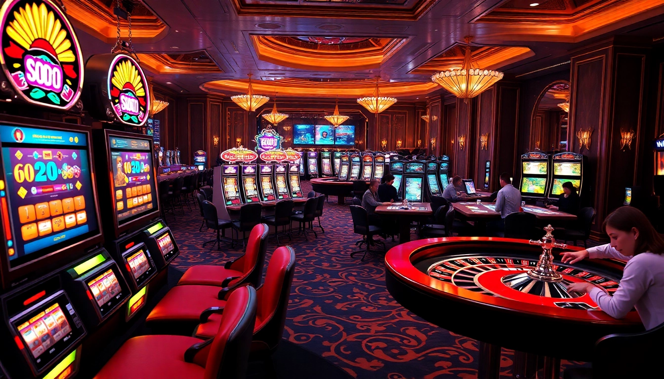 SODO Casino offers a thrilling slot experience with vibrant machines and exciting card games.