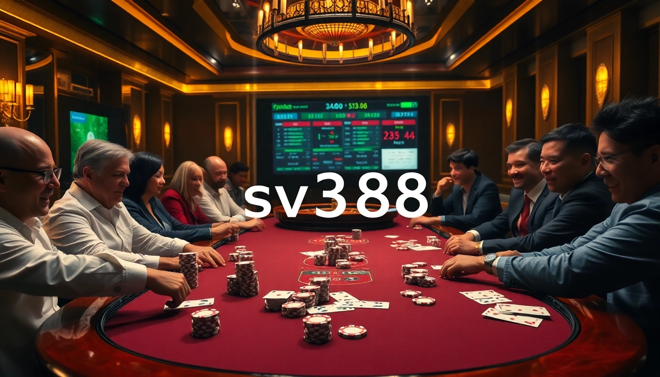 Experience the thrill of poker at sv388 with exciting gameplay action and vibrant casino elements.