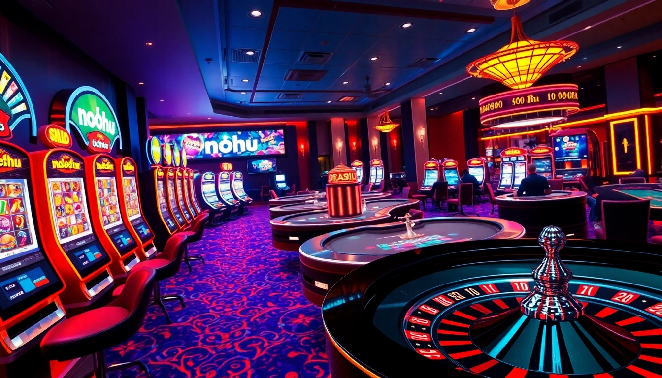 Engaging gamblers in dynamic games at Nohu casino with thrilling slots and vibrant atmosphere.