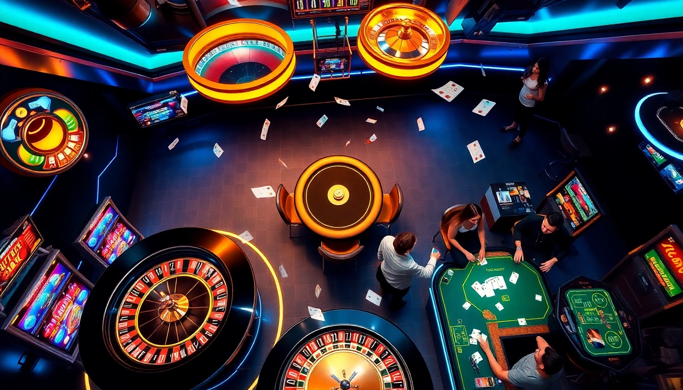 Experience thrilling gameplay at okfun casino with vibrant slot machines and roulette.